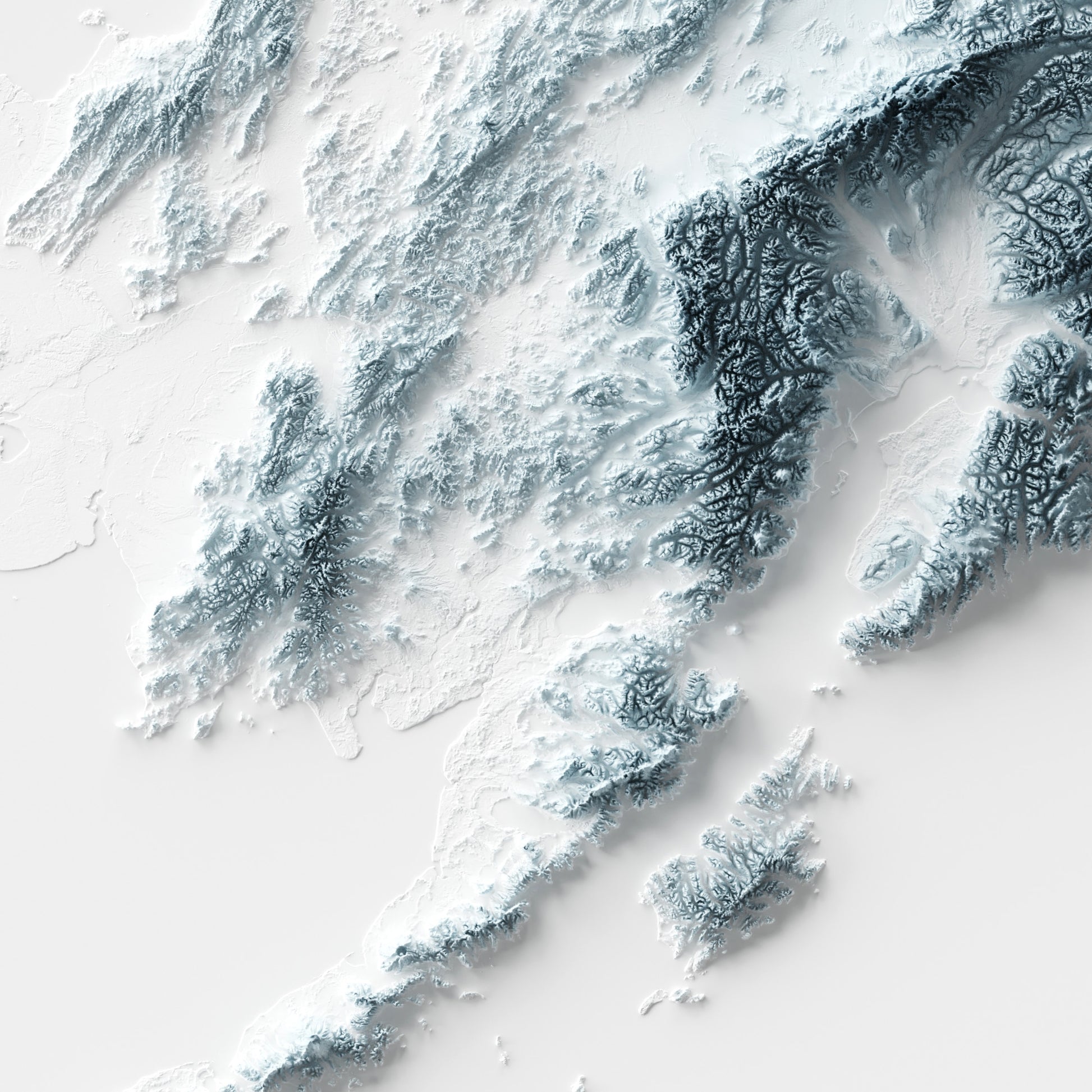 A minimalist relief map of the US State of New York in frame made out of pine wood. Topographic map poster for travel and geography fans.
