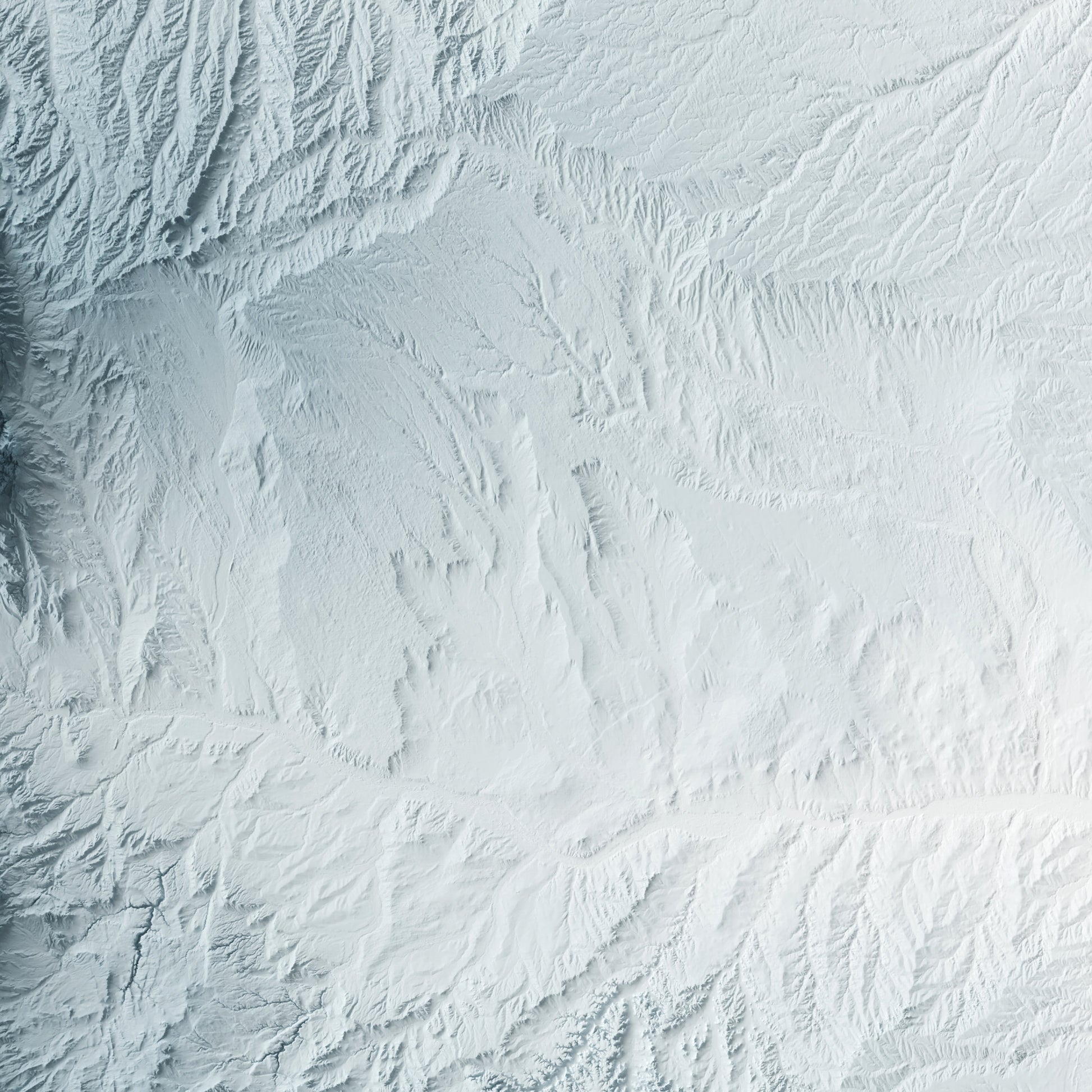A minimalist relief map of the US State of Colorado in frame made out of pine wood. Topographic map poster for travel and geography fans.