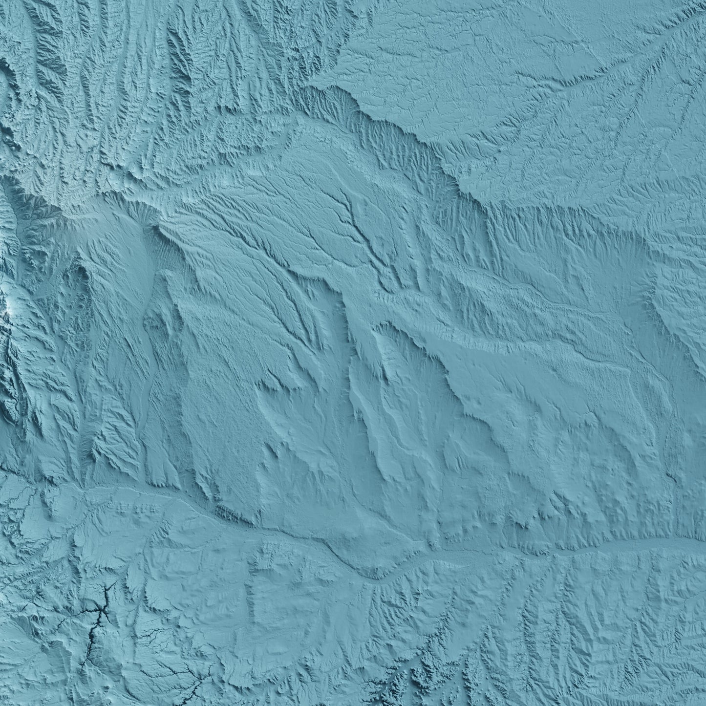 A minimalist relief map of the US State of Colorado in frame made out of pine wood. Topographic map poster for travel and geography fans.